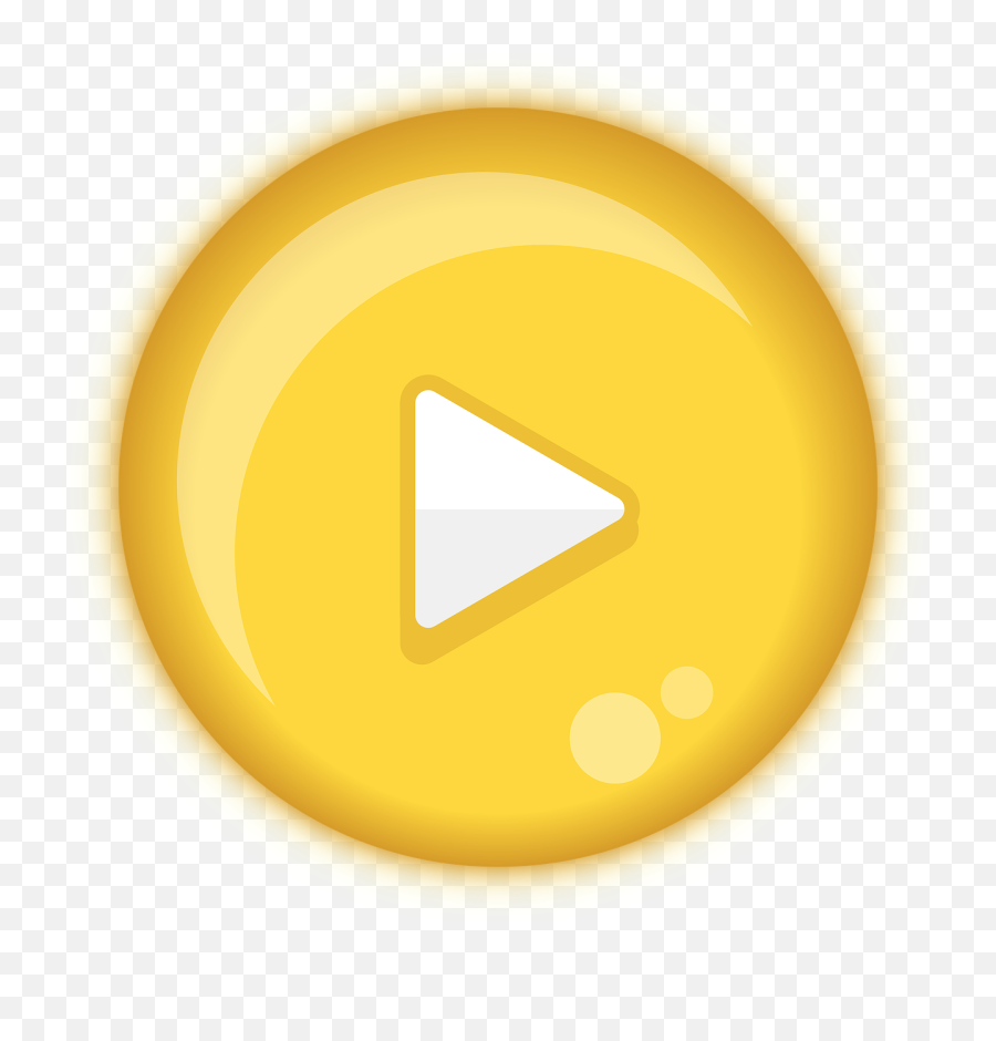 Play Button Yellow - Free Image On Pixabay Circle Png,Play Icon Transparent Background