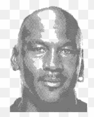 Michael Jordan - Cross Hatching Carryall Pouch Art png