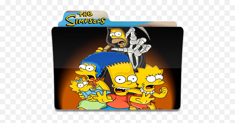 The Simpsons Folder Folders Halloween Free Icon Of - Los Simpsons Halloween Png,The Simpsons Png