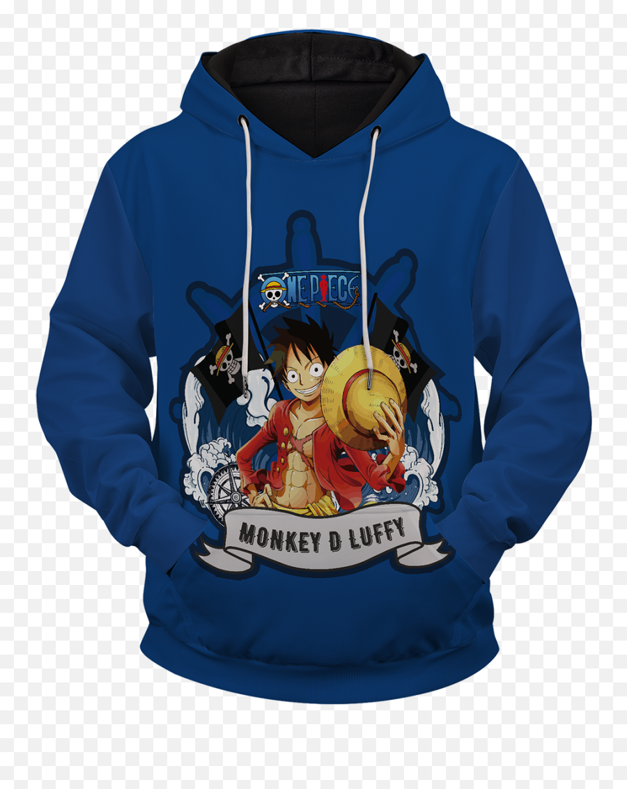 Monkey D Luffy Unisex Pullover Hoodie - Hoodie Png,Monkey D Luffy Png