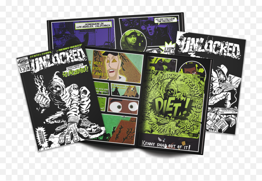 Unlocked Comic Book Digital Album - Denzel Curry Comic Book Png,Book Transparent