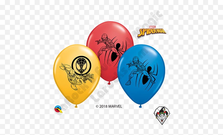 12 Inch Round Assortment Marvelu0027s Ultimate Spider - Man Qualatex Party Pack 6ct Green Balloons Png,Ultimate Spider Man Logo