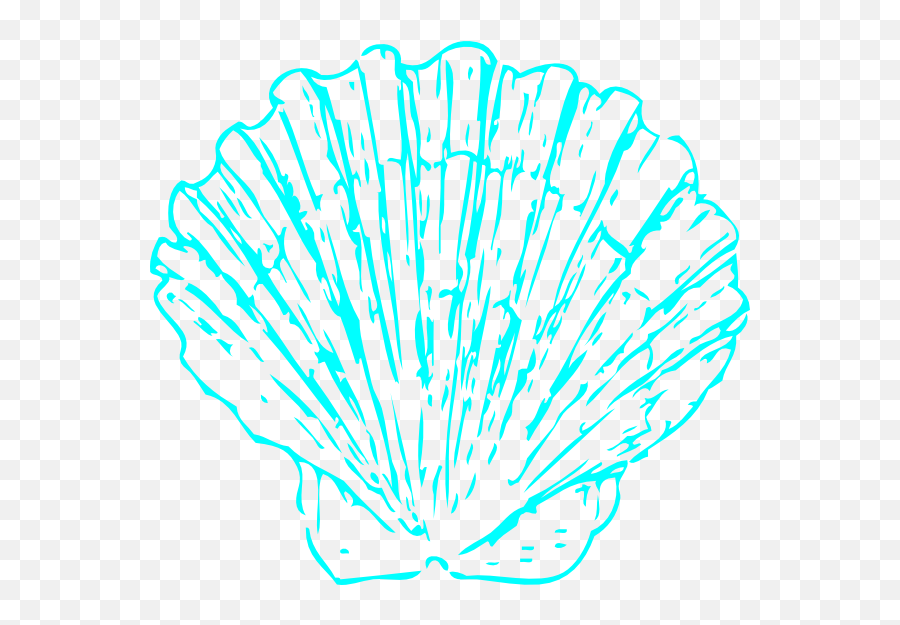 Aqua Shell Clip Art - Blue Seashell Png Full Seashell Png,Seashell Png