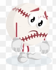 Baseball Logo Mascot - Cartoon Fizzy Drink Sad Png,Baseball Logo Png
