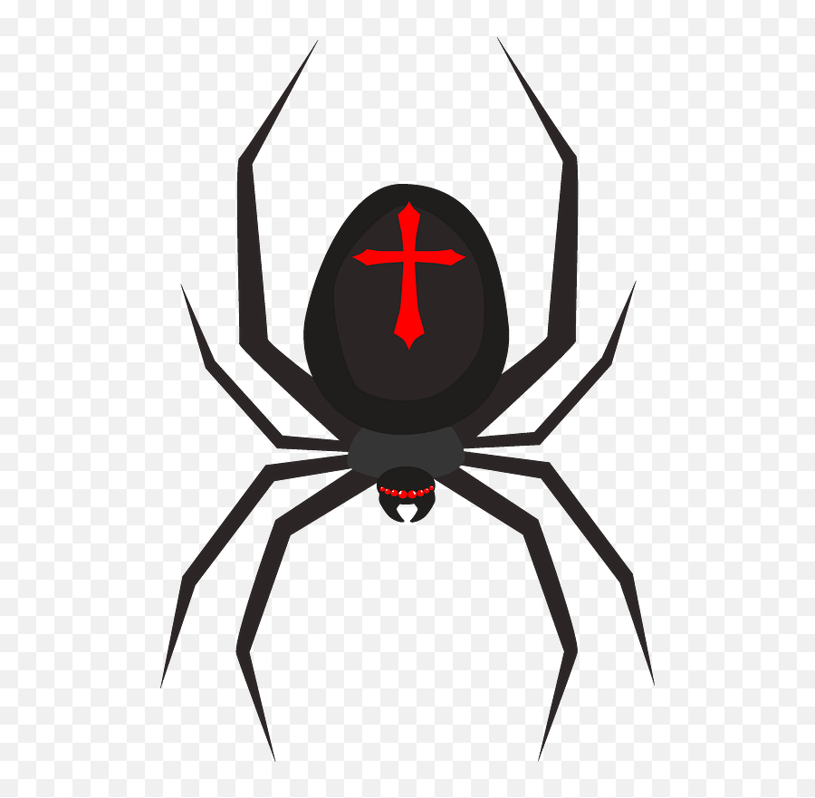 Clipart - Black Widow Png,Black Widow Spider Png
