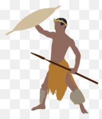 Clipart - African Warrior Png