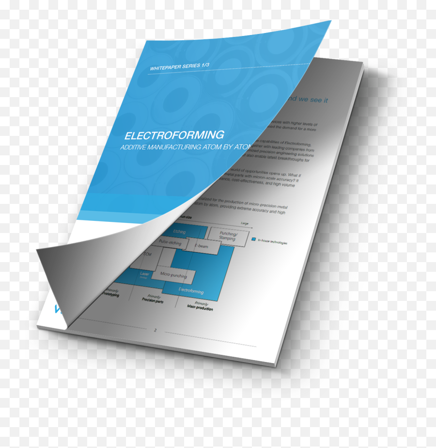 Whitepaper Electroforming - Flyer Png,White Paper Png