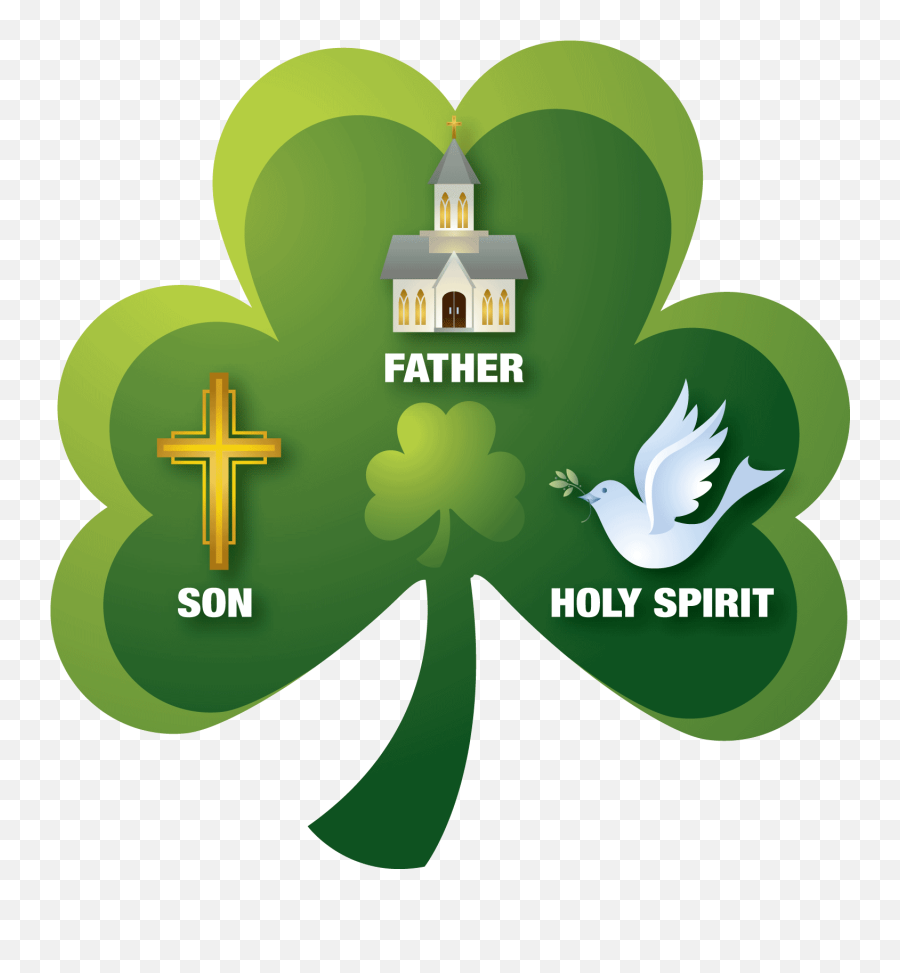 The Meaning Behind Shamrock Courageous Christian Father - Printable Holy Trinity Shamrock Png,Christianity Symbol Png