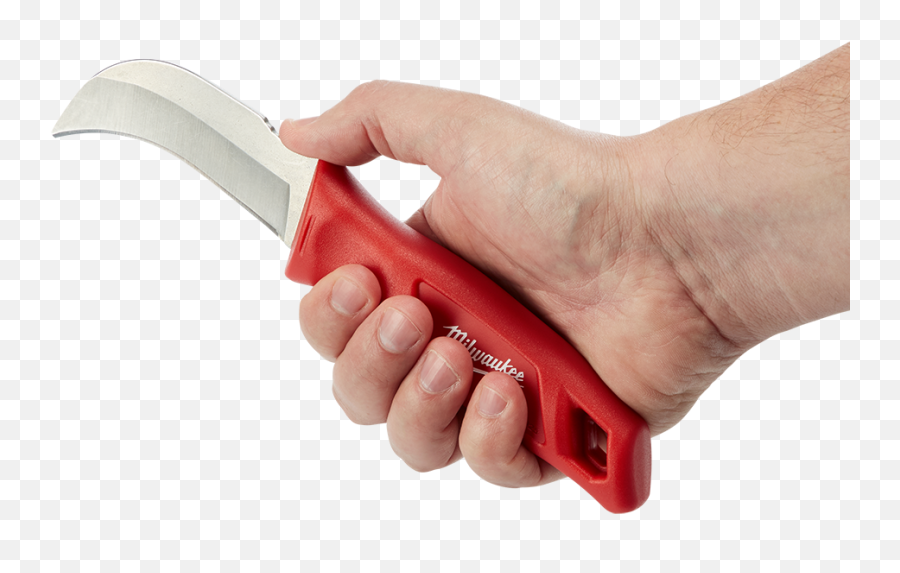 Fixed Blade Hawkbill Knife Milwaukee Tool Australia - Knife Png,Hand With Knife Png