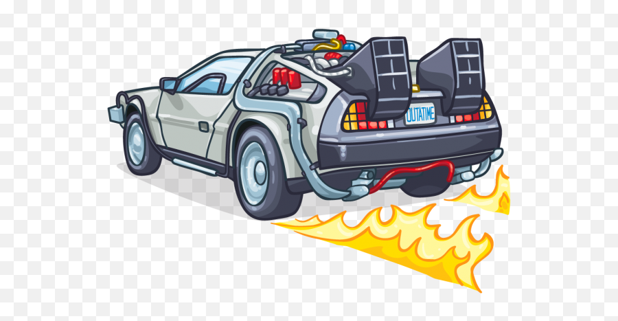 Delorean Car Sticker Spots T Shirt Decal Motor U2013 Free Png - Delorean Back To The Future Drawing,Spots Png