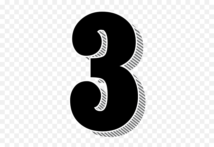 Numbers Three 3 Drop - 2 Png,3 Png
