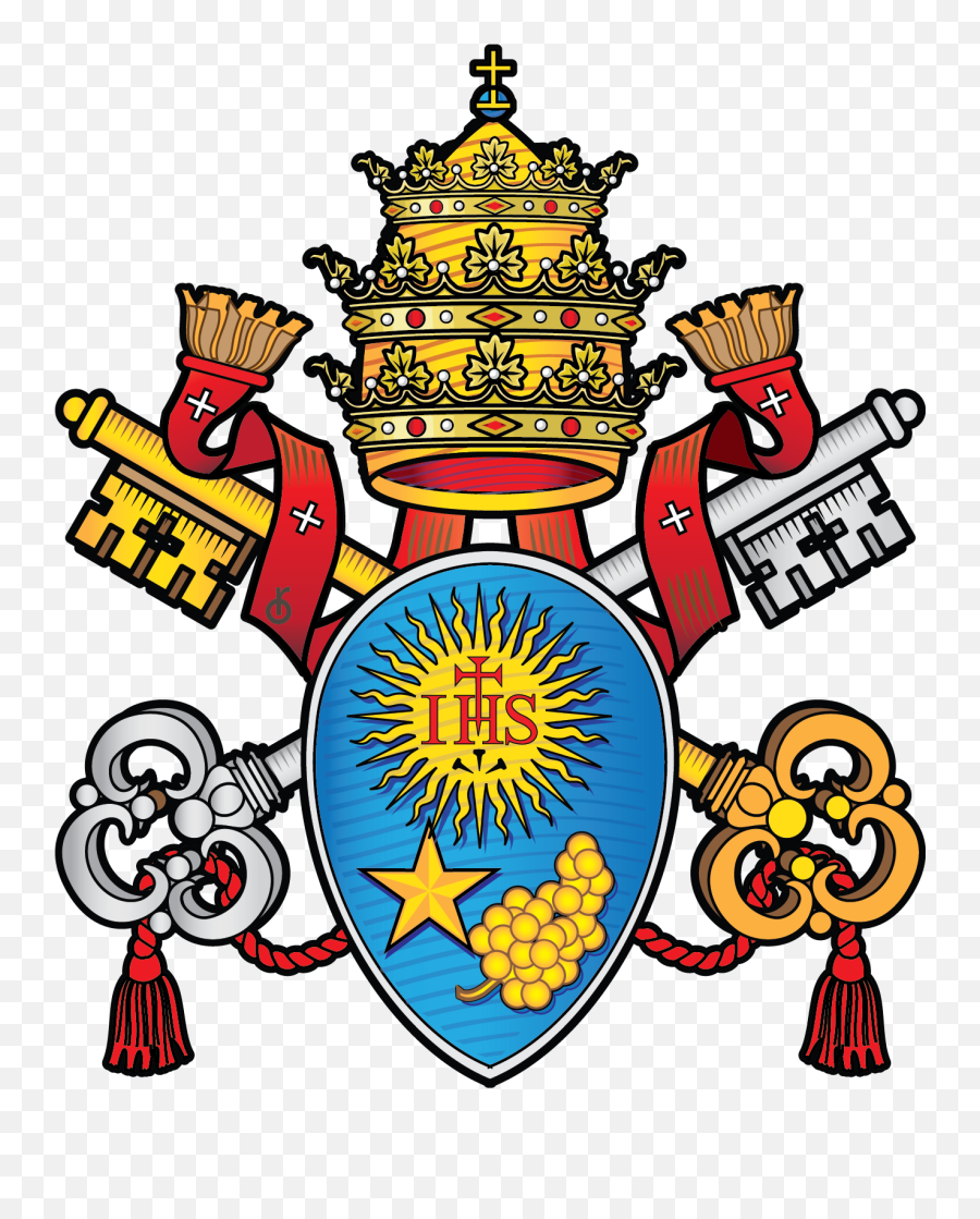 Download Coat Of Arm Pope Francis - Papal Coat Of Arms Of Francis Png,Pope Hat Png