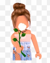 Roblox Girl Gfx Png Cute Bloxburg Sticker By Aesthetic - Cute Roblox Character Girl
