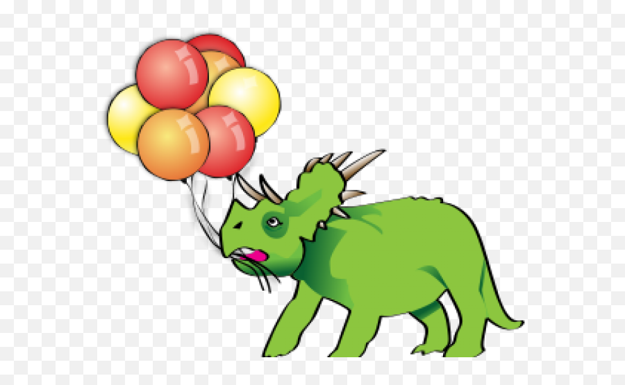 Triceratops Clipart Happy - Triceratops Happy Birthday Png Balloon,Triceratops Png
