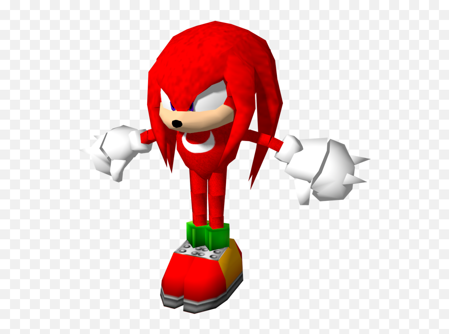 Dreamcast - Sonic Adventure Knuckles The Echidna The Knuckles T Pose Png,Knuckles Png