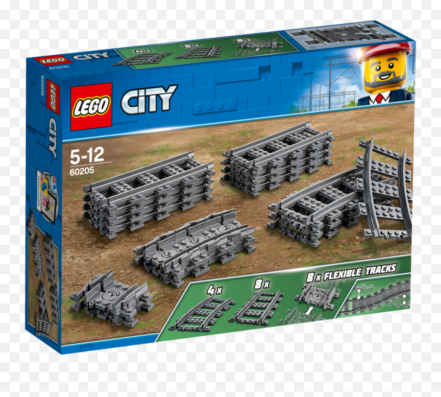 Lego City Set 60205 Train Track - Lego Train Tracks Set Png,Train Track Png