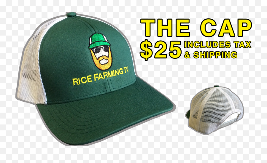 The - Cap Rice Farming Tv For Baseball Png,Rice Hat Png
