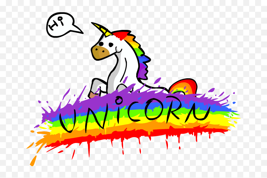 Cartoon Unicorn - Youtube Channel Art Cartoon Png,Rainbow Unicorn Png