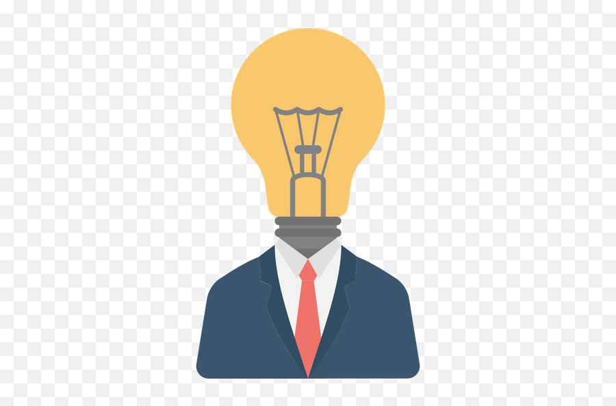 Bright Idea Icon Of Flat Style - Available In Svg Png Eps Suit Separate,Light Bulb Idea Png