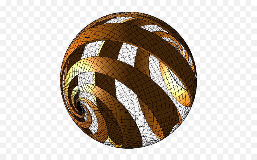 Mc Escher Sphere Spirals 3d Cad Model Library Grabcad - Vertical Png,3d Sphere Png