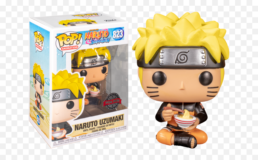 Funko Pop Naruto Shippuden - Naruto Eating Noodles 823 Funko Pop Naruto Eating Noodles Png,Naruto Uzumaki Png