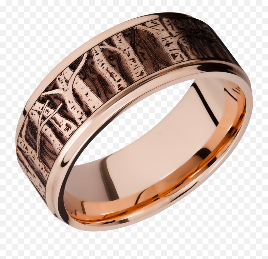 Rose Gold Aspen Tree Ring - Solid Png,Aspen Tree Png
