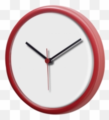 Icon Wall Clock - Solid Png,Red Clock Icon