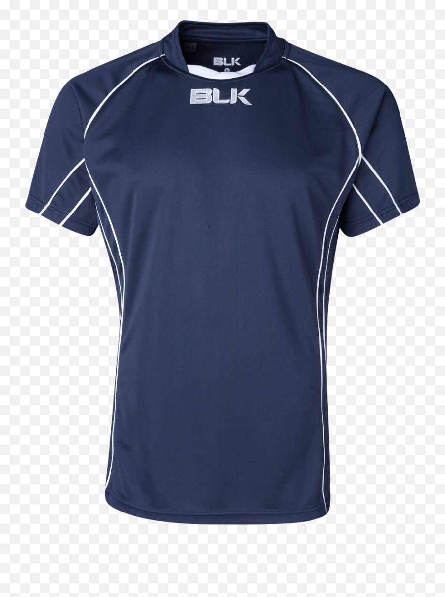 Blk Navy Icon Rugby Training Jersey - Short Sleeve Png,Rugby Icon