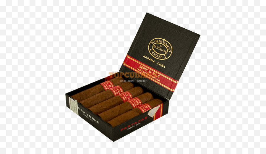 Partagas Serie D No6 Box Of 5 - Cigar Partagas No 6 Png,Vintage Vs6 Icon Jr