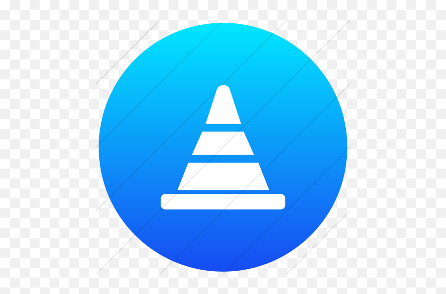 Flat Circle White - Vertical Png,Traffic Cone Icon