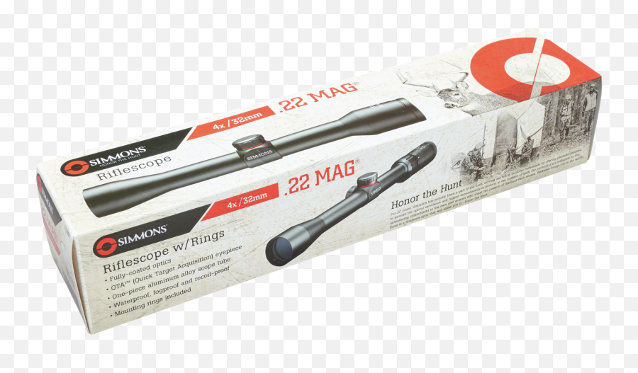 Simmons 22 Mag 4x32mm Truplex Riflescope Wrings - Matte Finish 1 Tube Metalworking Hand Tool Png,Icon Rimfire
