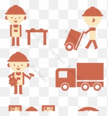 Industrial Work Icon Set - Package Delivery png