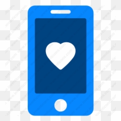 Download Mobile Heart Vector Icon Inventicons - Smartphone Png,App With Heart Icon