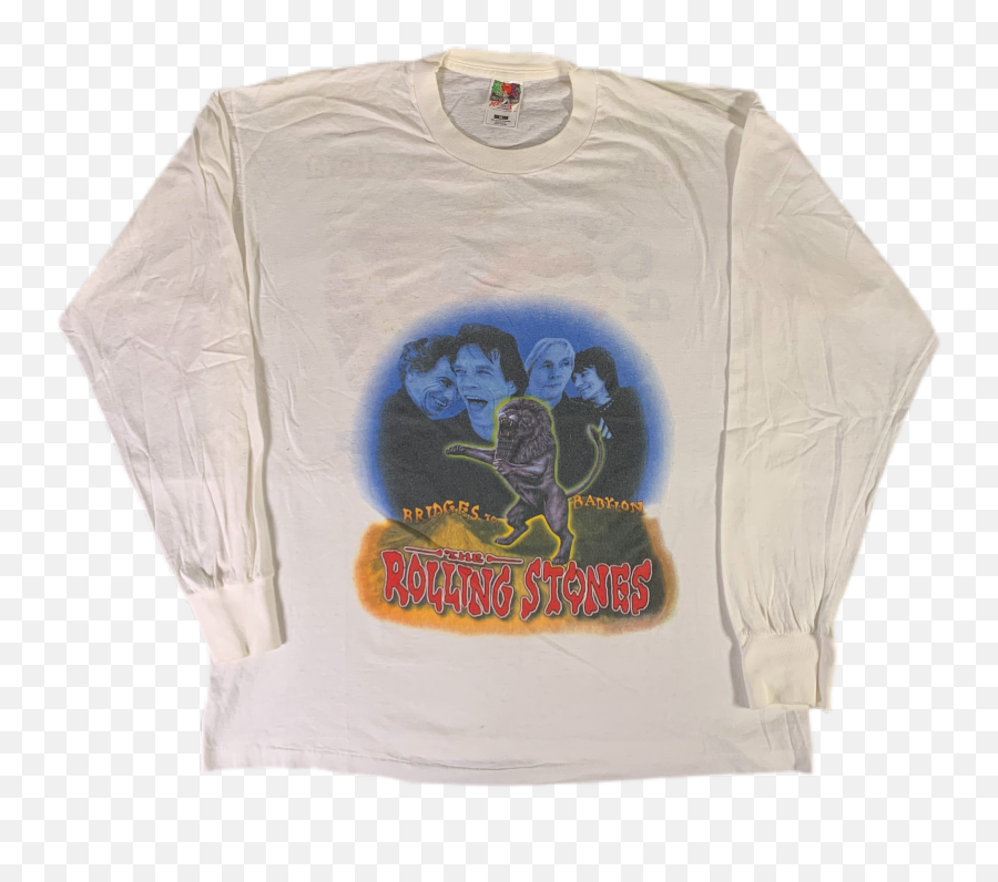 Vintage The Rolling Stones Bridges To Babylon Long Sleeve Png Icon