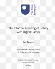 Pdf The Informal Learning Of History With Digital Games - Vertical png