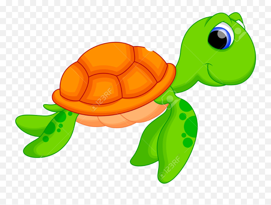 Cute Turtle Png - Sea Turtle Cartoon Png,Cute Turtle Png