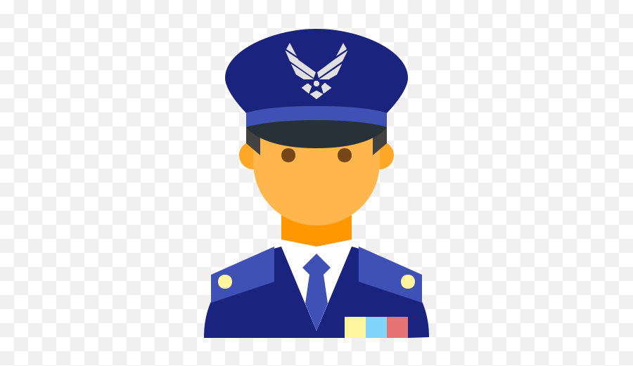 Air Force Commander Male Icon In Color Style - Icon Businessman Png,Air Force Icon