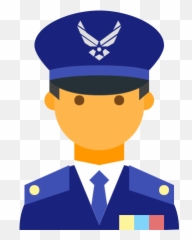 Air Force Commander Male Icon In Color Style - Icon Businessman Png