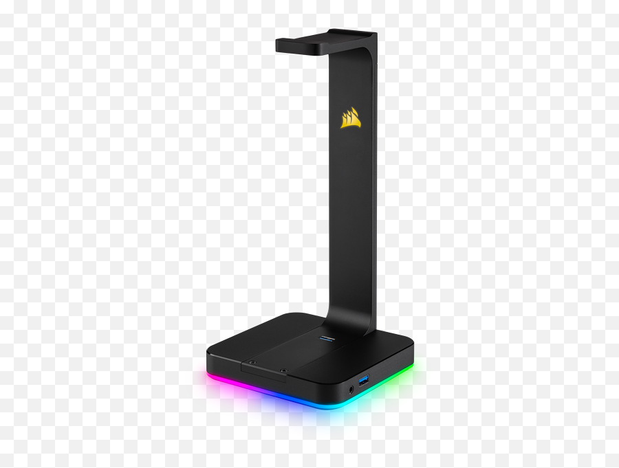 St100 Rgb Premium Headset Stand With 71 Surround Sound - Corsair Headset Stand Png,Why Is There A Headset Icon On My Phone