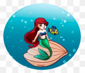 Chibi Ariel The Little Mermaid U2014 Steemkr - Illustration Png,Ariel Png