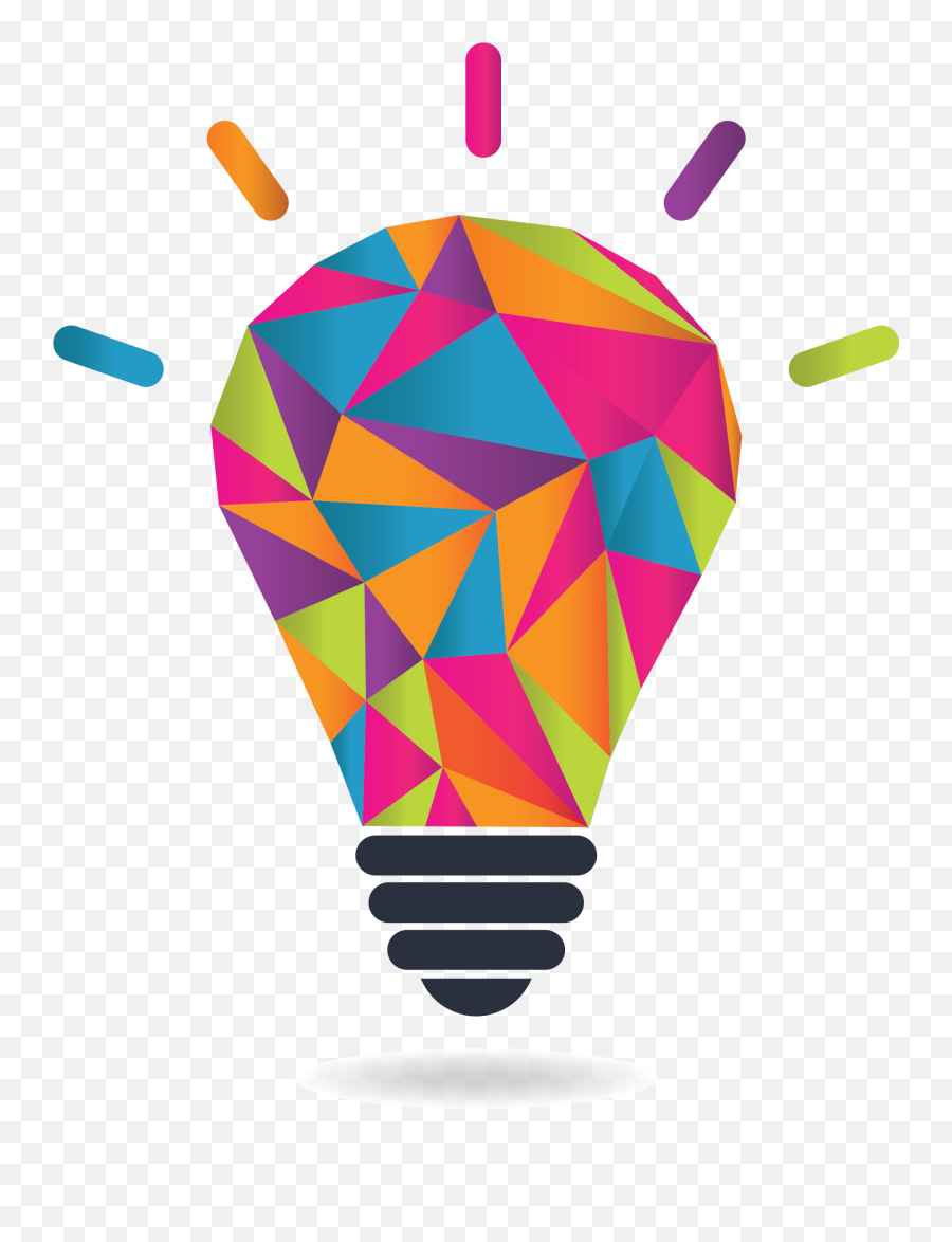 Download Hd Education Clipart Digital - Colorful Light Bulb Png,Education Clipart Png