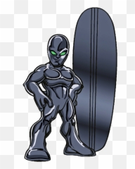 Dark Surfer - Marvel Super Hero Squad Dark Surfer Png,Silver Surfer Png