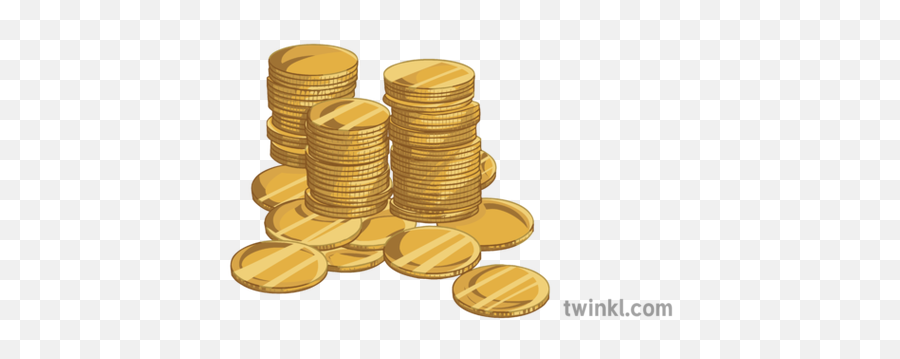 Coin Stack Money Ks3 Ks4 Illustration - Twinkl Cash Png,Stack Of Money Png
