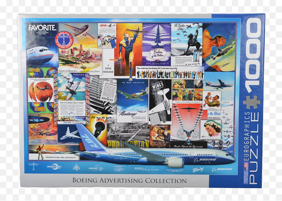 Boeing Advertising Collection 1000 - Piece Puzzle Eurographics Boeing Vintage Ads Collection Puzzle Png,Boeing Png