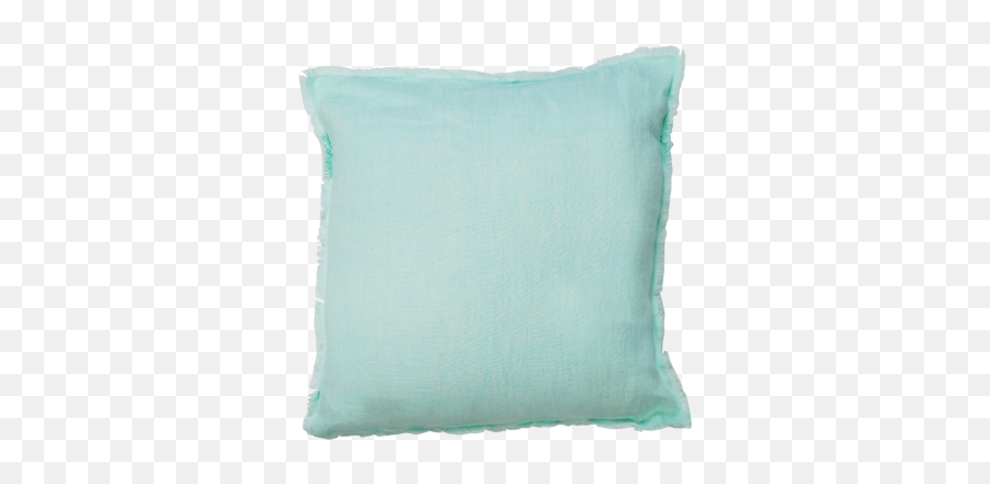 Frill Cushion Cover - Mint Script Cushion Png,Mint Transparent
