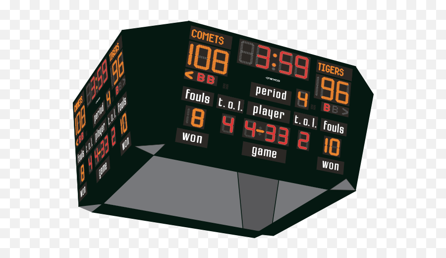 Scoreboard Amp Led Digital Display - Cafe Png,Scoreboard Png