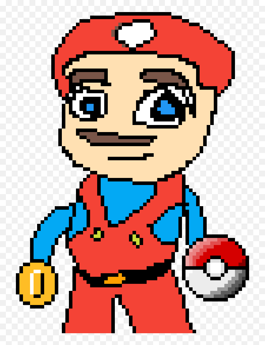 Pixilart - Mario Bros New By Diegoelcrack Cartoon Png,Mario Face Png