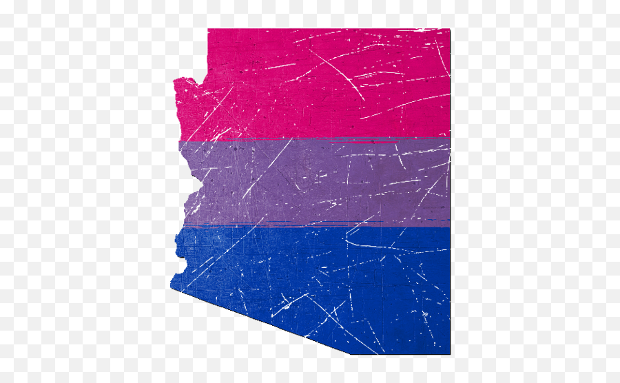 Download Arizona Silhouette Bisexual Pride Flag - Arizona Art Png,Pride Flag Png