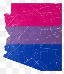 Download Arizona Silhouette Bisexual Pride Flag - Arizona Art Png,Pride Flag Png