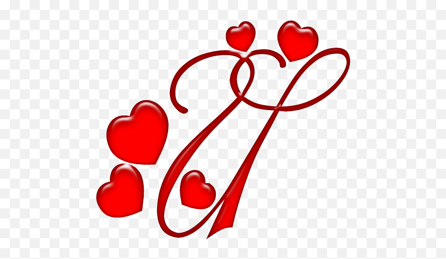 Alfabeto Coração Em Png - Alfabeto Rojo Con Corazones Letras Do Alfabeto Coracao,Coração Png